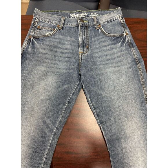 Wrangler Mens Retro Slim Straight Denim Jeans Size 30x32 - Picture 2 of 7